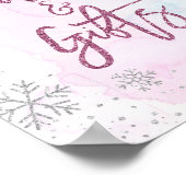 Poster Cartes et cadeaux Snowflake Parties scintillant Ma (Coin)