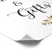 Poster Cartes et cadeaux | SYMBOLE Mariage Floral Bourgog (Coin)