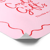 Poster Cartes et cadeaux Tea Party Signer avec un croquis (Coin)