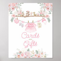 Cartes et cadeaux Vêtements de bébé rose Fleur Lig