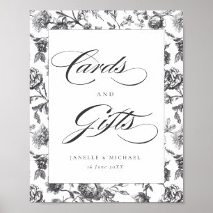 Poster Cartes et Mariages de Cartes et Cadeaux Vintages e