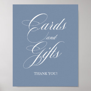 Poster Cartes et panneau de cadeaux de calligraphie class
