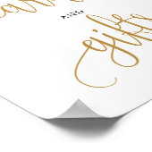 Poster Cartes et signes cadeaux Boho rose floral rose (Coin)