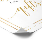 Poster Cartes et signes cadeaux Boho rose floral rose (Coin)