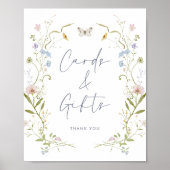 Poster Cartes Fleurs sauvages Pastel et cadeaux (Devant)