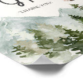 Poster Cartes forestières et signature de la fête (Coin)