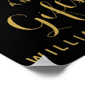 Poster Cartes Gold & Black et cadeaux fête ou signe maria (Coin)