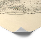 Poster Cartes hypsométriques mondiales (Coin)