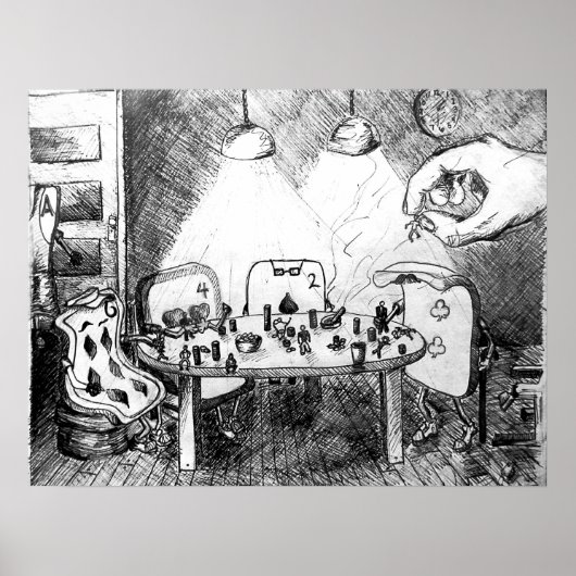 Poster Cartes Jouer des gens (Devant)