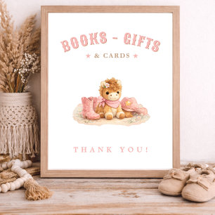 Poster Cartes Livres Cadeaux Fête Prénatale Bébé Petite C