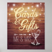 Poster Cartes mariages et cadeaux Lunettes de Champagne B (Devant)
