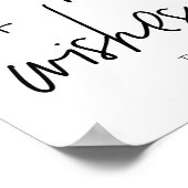 Poster Cartes modernes + Voeux Envie de bien Mariage Sign (Coin)