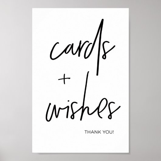 Poster Cartes modernes + Voeux Envie de bien Mariage Sign (Devant)