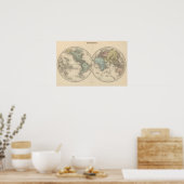 Poster Cartes mondiales (Cuisine)