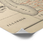 Poster Cartes montrant les districts du Congrès (Coin)