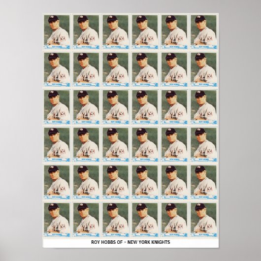 Poster Cartes non coupées de Roy Hobbs (Devant)