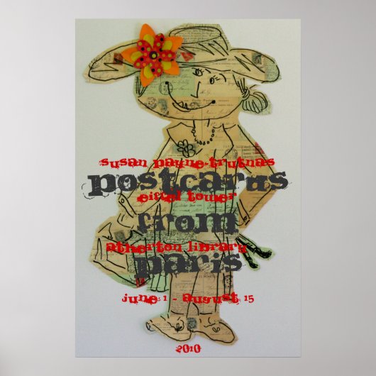 Poster Cartes postales de Paris (Devant)