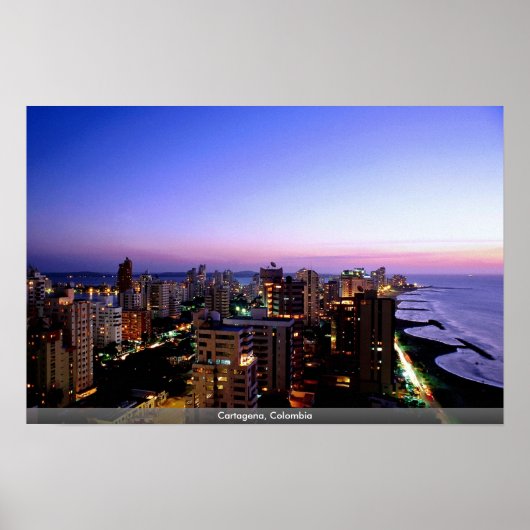 Poster Carthagène, Colombie (Devant)
