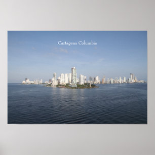 Poster Carthagène Colombie, photographie,