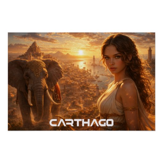 POSTER CARTHAGO - TUNIS (Devant)