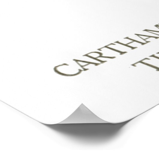 Poster Carthamus Tinctoria (Coin)