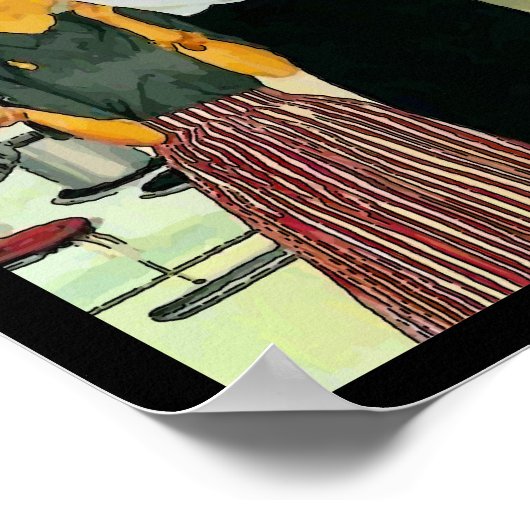 Poster Cartographie de langouste (Coin)