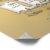 Poster Cartographie; dents de contrôle dentaire (Coin)