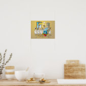 Poster Cartographie; dents de contrôle dentaire (Cuisine)