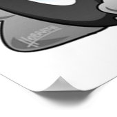 Poster Cartographie du dragster à carburant supérieur (Coin)