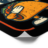 Poster Cartographie Taco Dab Artwork Retro Sunset Style (Coin)