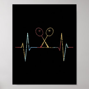 Poster Carton de Badminton