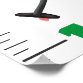 Poster Carton de croissance de l'électronique mignonne (Coin)