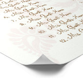 Poster Carton de siège en damas de fleurs victoriennes (Coin)