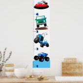 Poster Carton de transport mignon graphique de croissance (Cuisine)