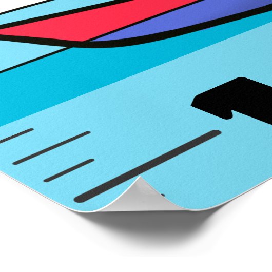 Poster Carton de transport mignon graphique de croissance (Coin)