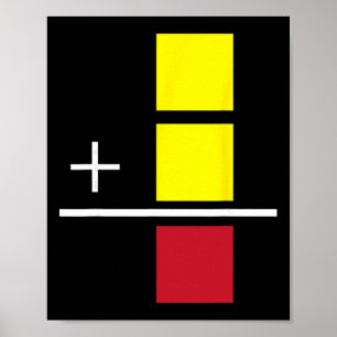 Poster Carton jaune rouge arbitre de football amateurs de