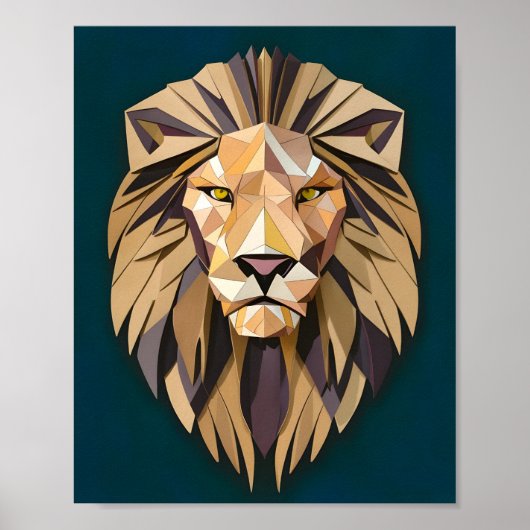 Poster Carton Lion Majesty (Devant)