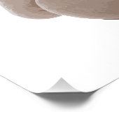 Poster Carton rose ours (Coin)