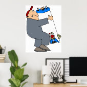 Poster Cartoon (Bureau à domicile)