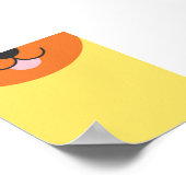 Poster Cartoon à demi-visage de chien - Jouer 2D plat (Coin)