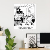 Poster Cartoon automatique 9204 (Bureau à domicile)