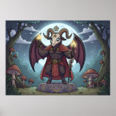 Poster Cartoon Baphomet (Devant)