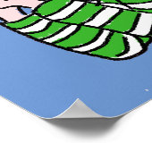 Poster Cartoon Bird Watcher & Bird. (Coin)