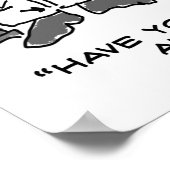 Poster Cartoon de chaise électrique défectueuse - Drôle (Coin)