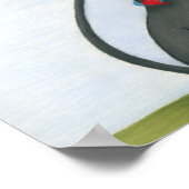 Poster Cartoon de chats gris et noir (Coin)