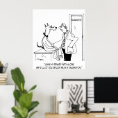 Poster Cartoon de chien 9479 (Bureau à domicile)