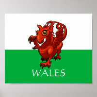 Cartoon de dragon rouge gallois, mais doux pour bé