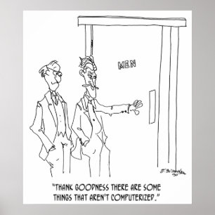 Poster Cartoon de salle de toilettes 1306