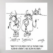 Poster Cartoon de vache 3348 (Devant)