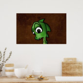 Poster Cartoon Dragon (Cuisine)